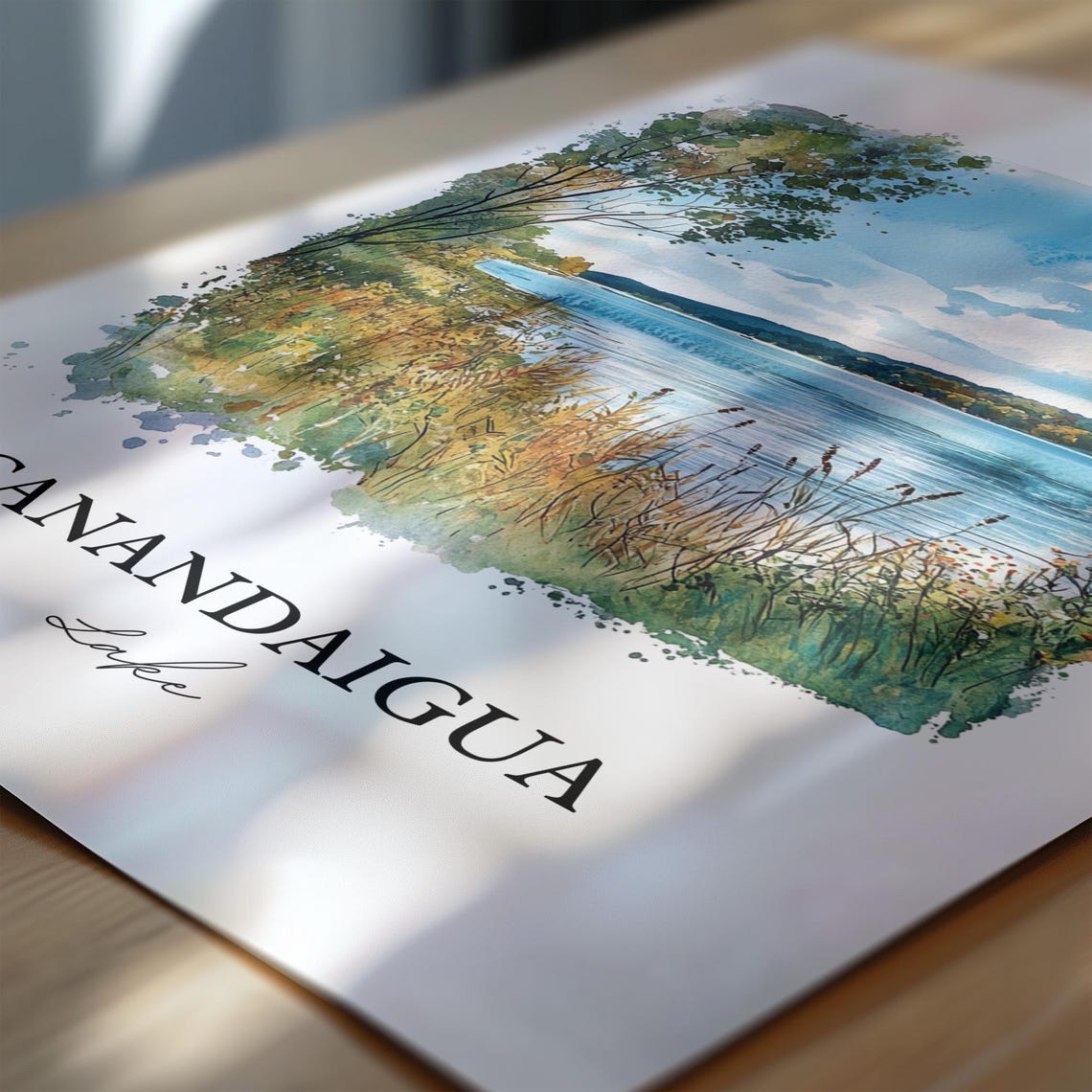 Canandaigua Lake New York Serene Marshy Shore Finger Lakes Poster - Image 6