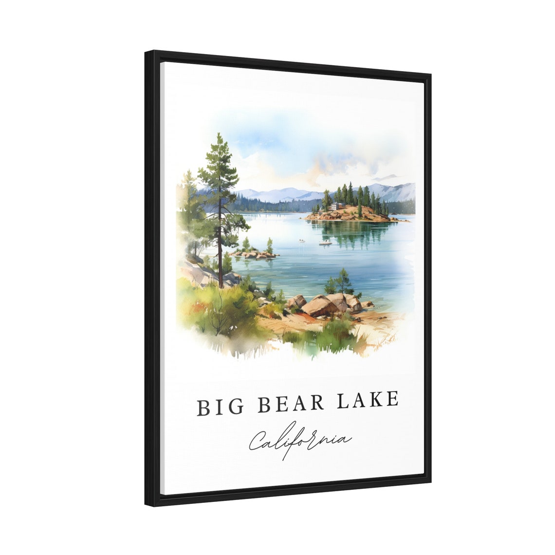 Big Bear Lake Custom Text Poster Print - Image 2