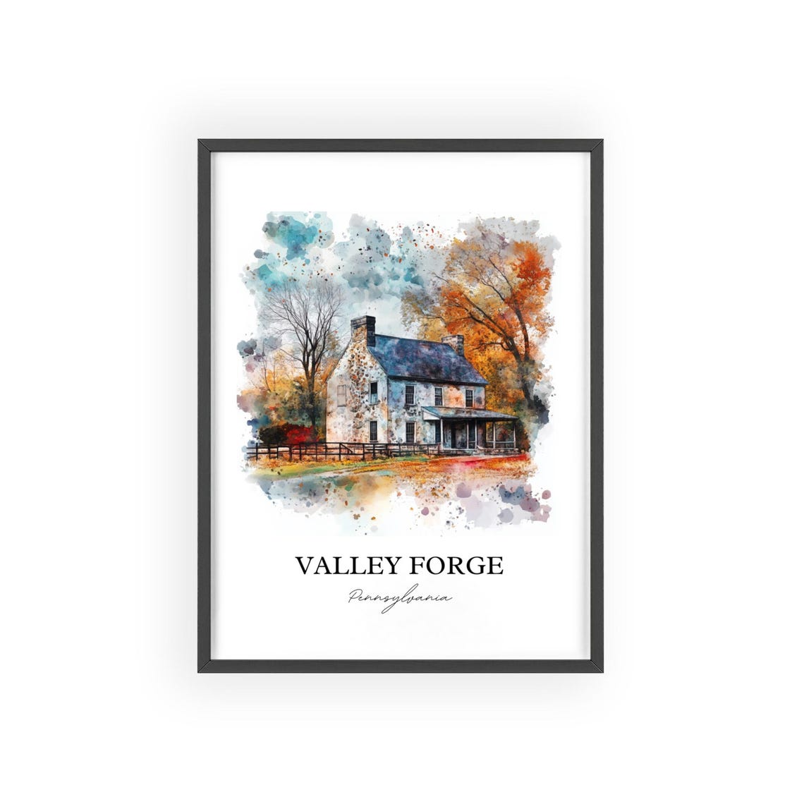 Valley Forge Pennsylvania Historic Old Stone House Art Poster
