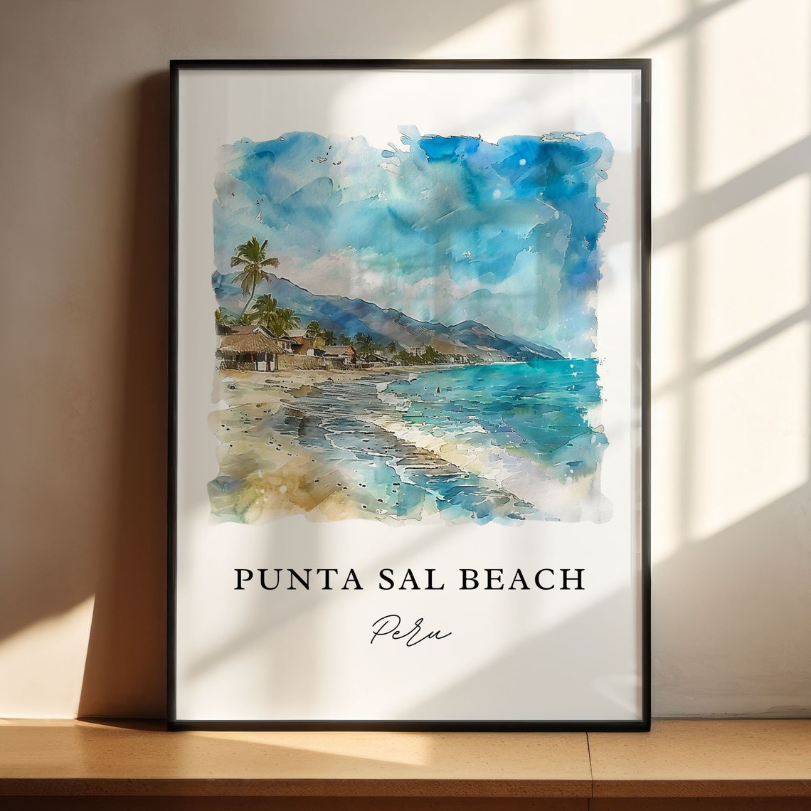 Punta Sal Peru Art Beach Print Tumbes Watercolor Gift Travel Poster Housewarming - Image 4