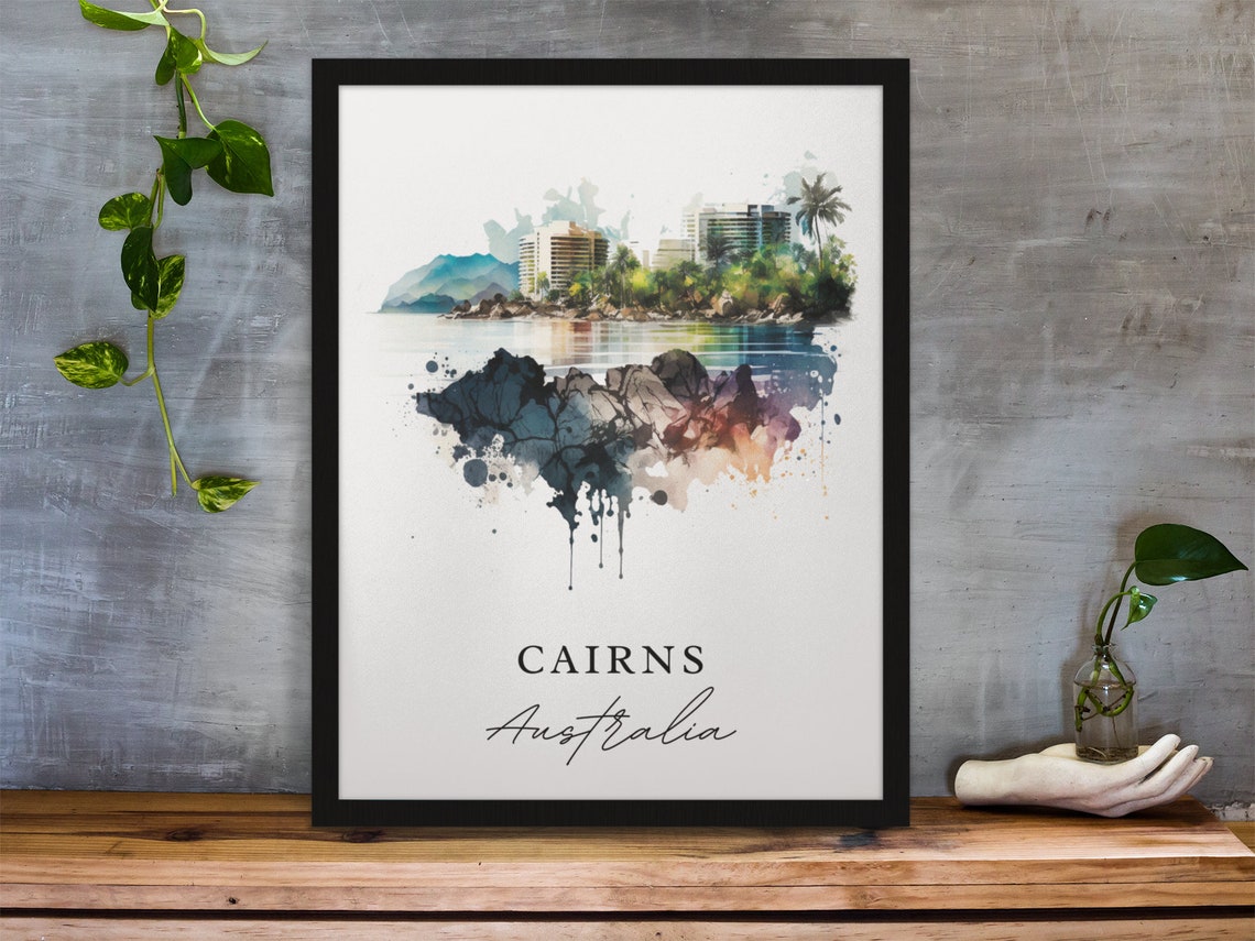 Cairns Australia Travel Poster, Custom Text - Image 3