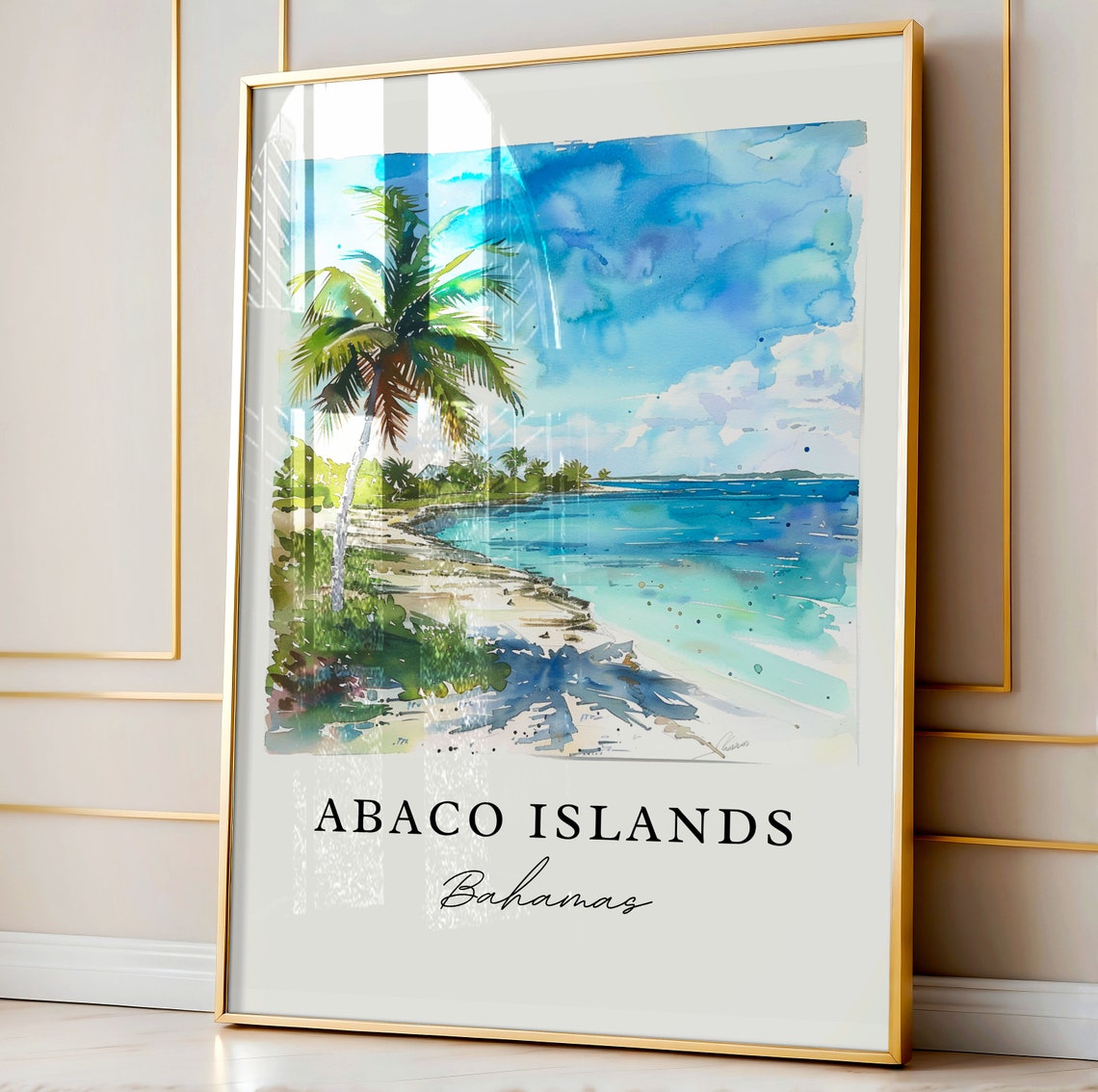 Abaco Islands Bahamas Travel Poster, Housewarming - Image 4