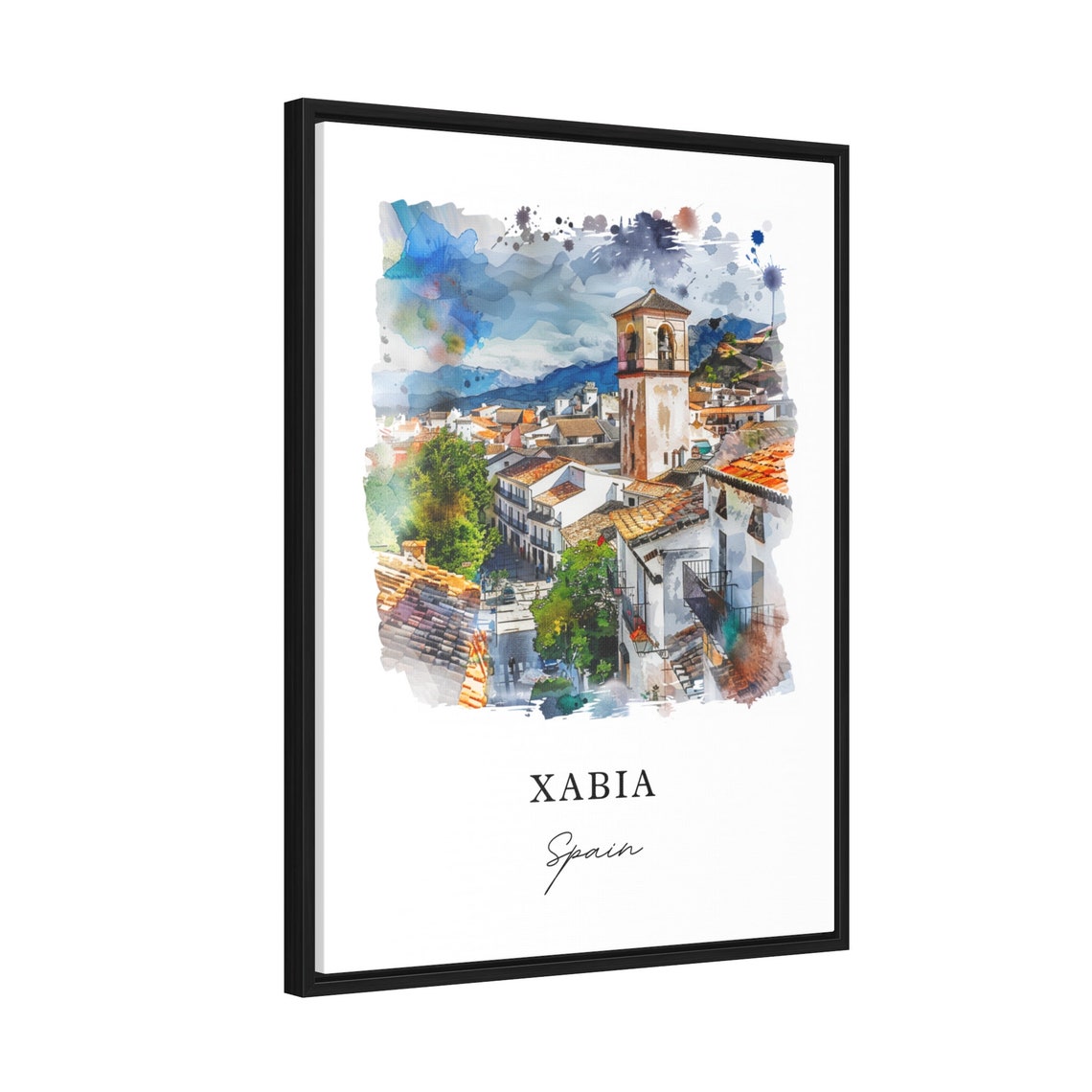Xabia Spain Watercolor Travel Poster, Alicante - Image 2