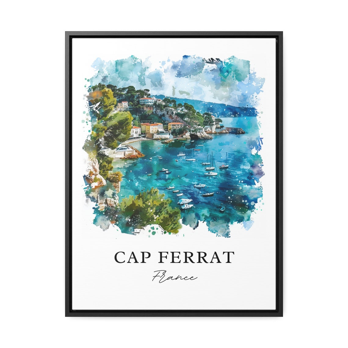 Saint-Jean-Cap-Ferrat Watercolor Travel Poster - Image 3