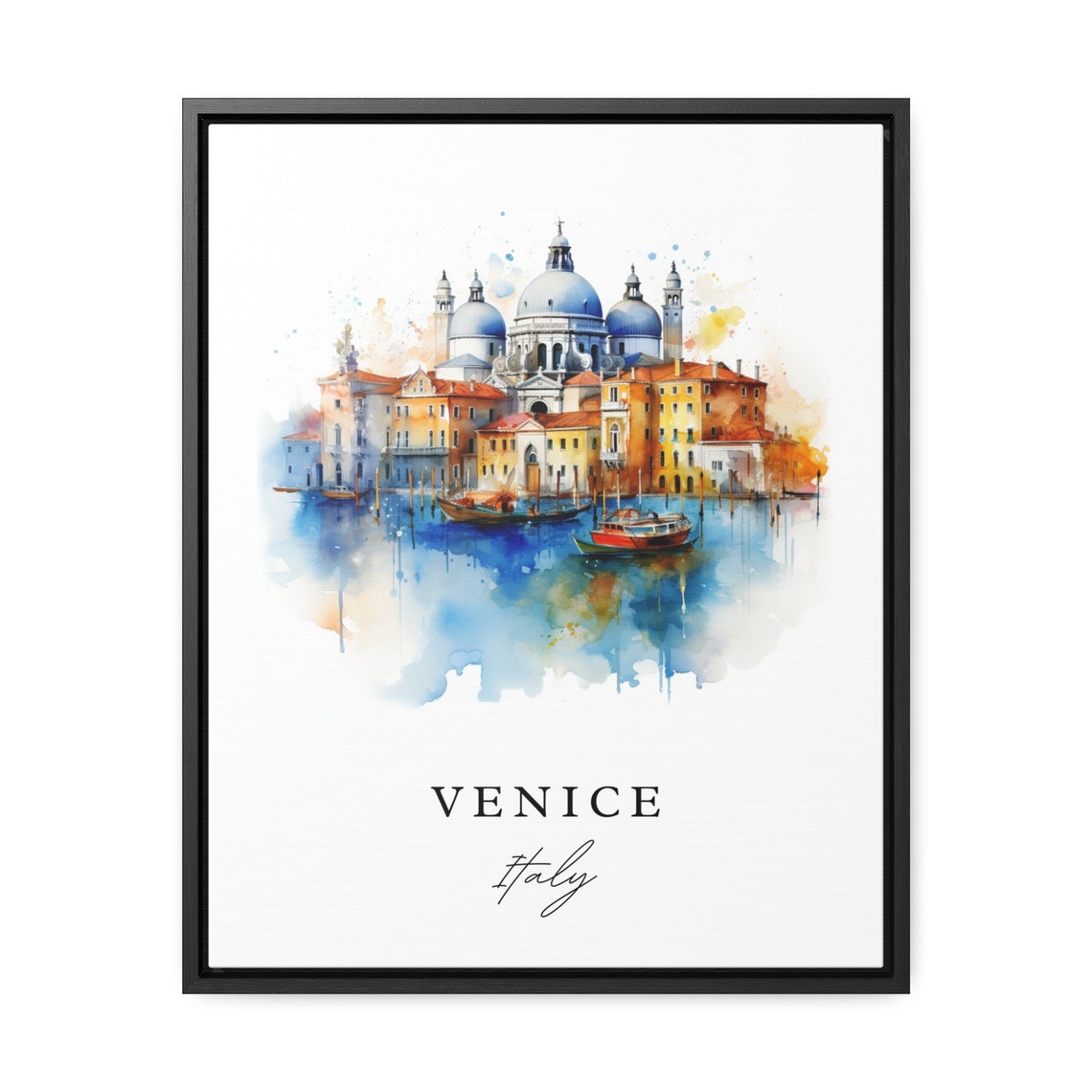 Venice Traditional Travel Poster, Italy Custom Text - Image 2