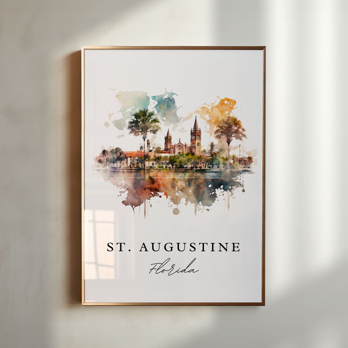 St Augustine Traditional Travel Poster, Florida