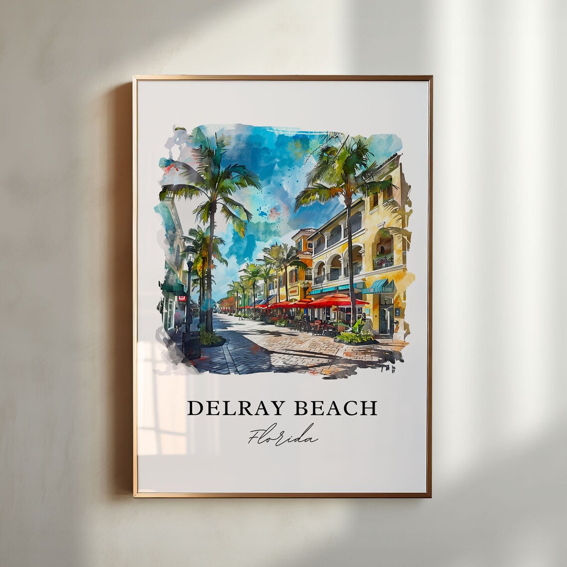 Delray Beach, Florida Travel Poster