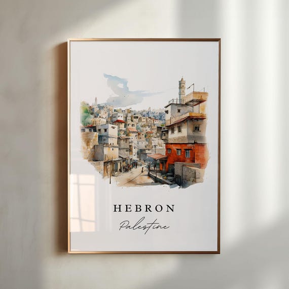 Hebron Palestine Custom Text Art Print