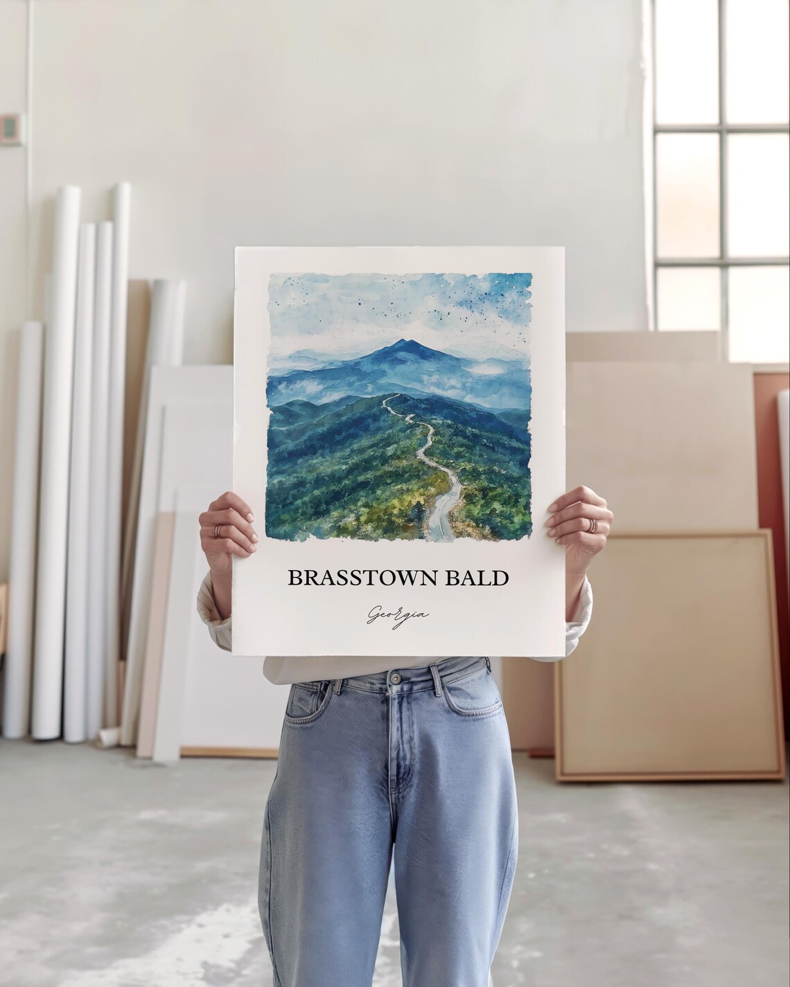 Brasstown Bald, Hiawassee Blue Ridge Travel Poster - Image 2