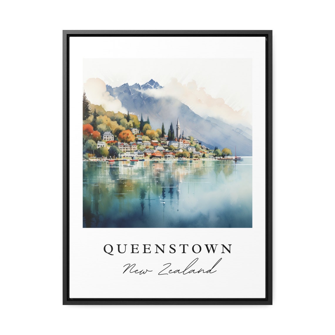 Queenstown Traditional Travel Poster, Australia - Image 2
