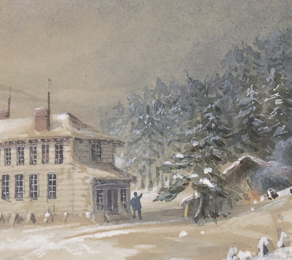 Winter Landscape - Vintage Tree Art - Image 3
