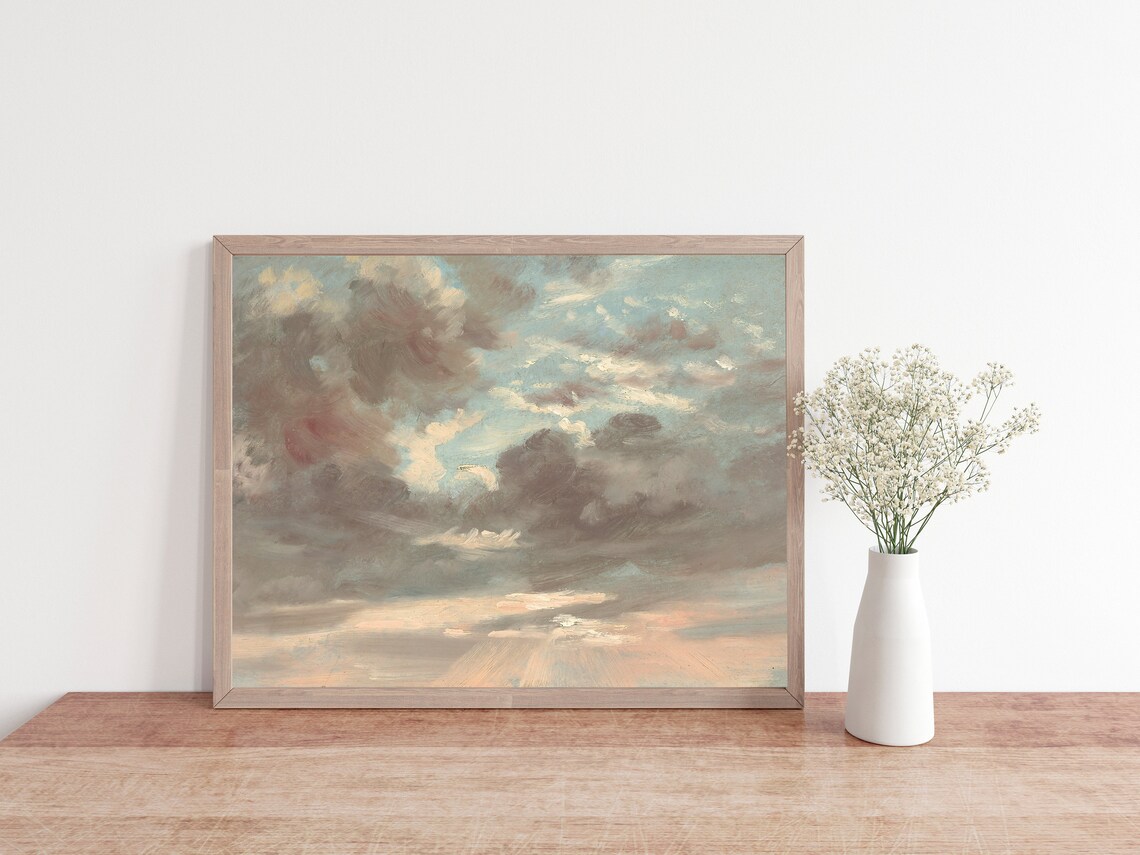 Landscape Cloud Study Art Print, Nursery Decor - Image 2