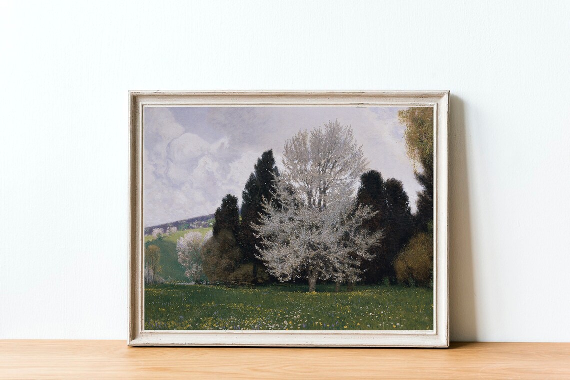 Spring Landscape - Vintage Farmhouse - Image 4