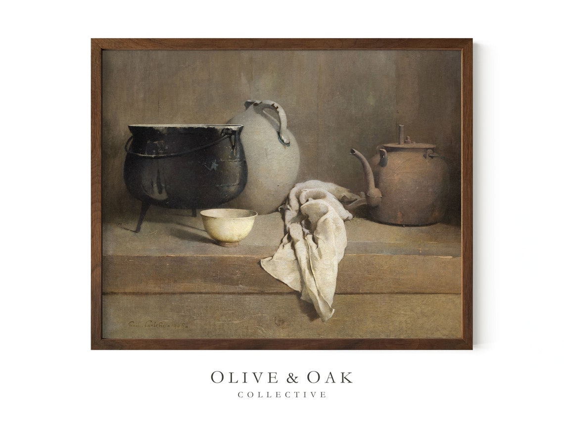 Farmhouse Kitchen Vintage Art Print - Image 4