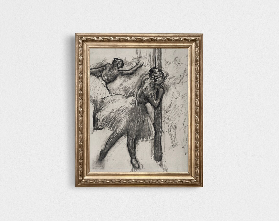 Ballerina Drawing, Vintage Sketch Art Print - Image 4