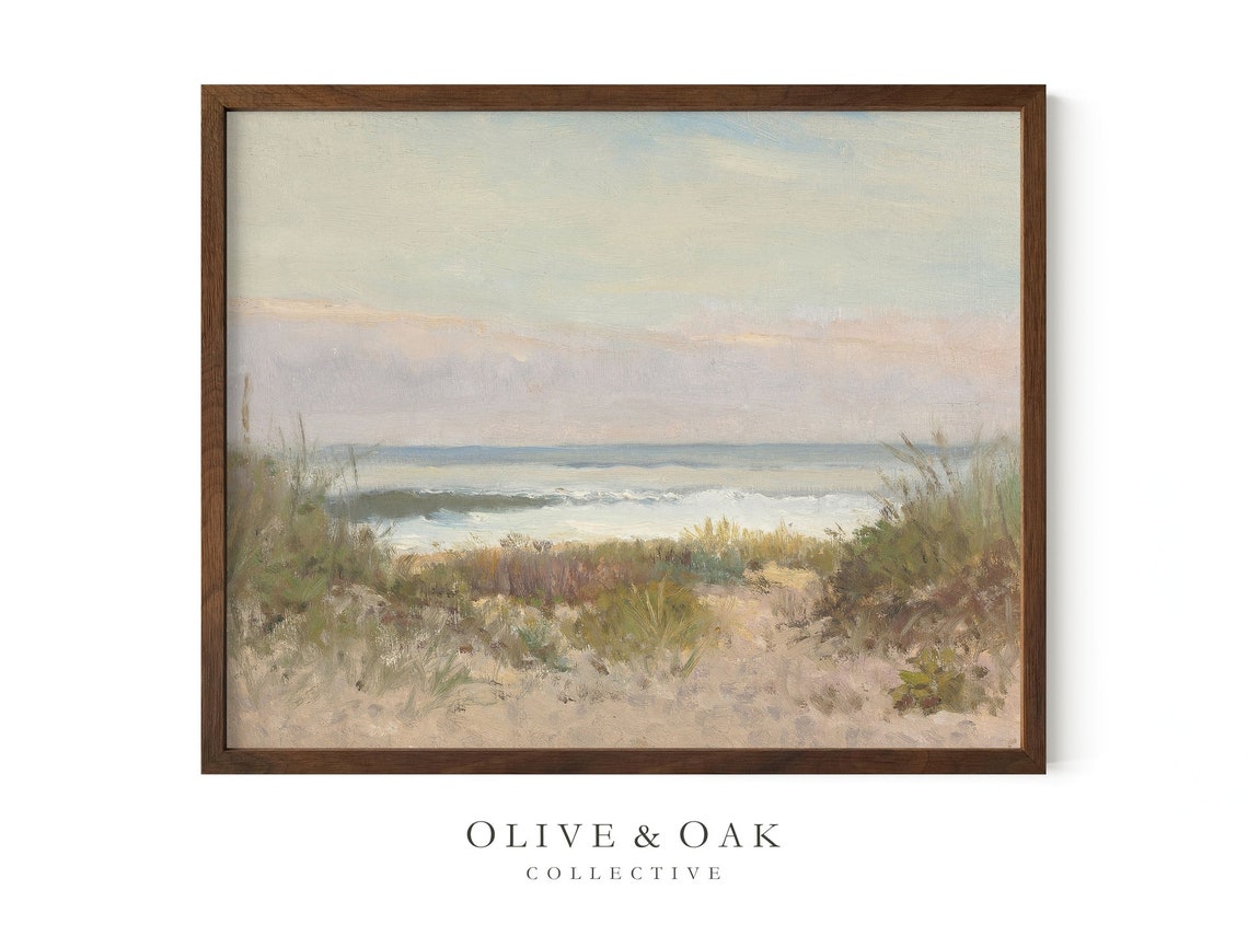 Coastal Beach Grass Painting, Wall Art Print - Image 4