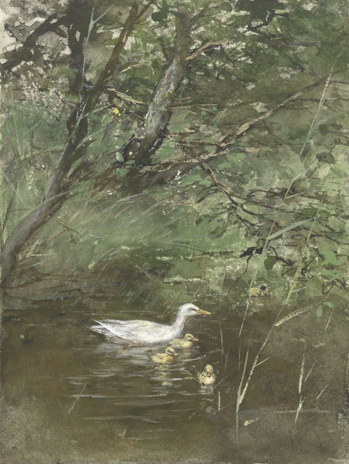 Spring Landscape - Vintage Farmhouse Art - Image 4