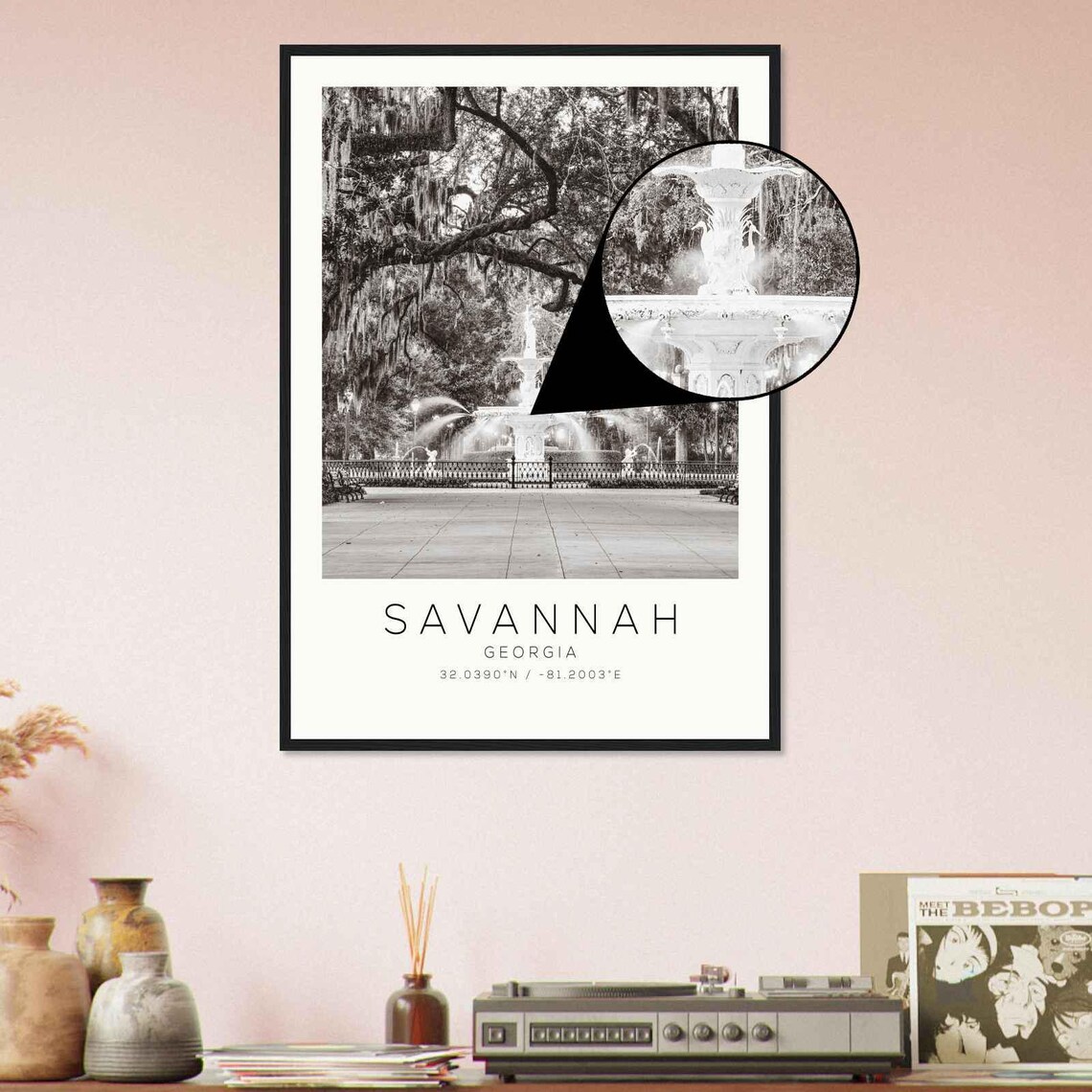 Savannah Georgia Minimalist Travel Poster Print - Image 4