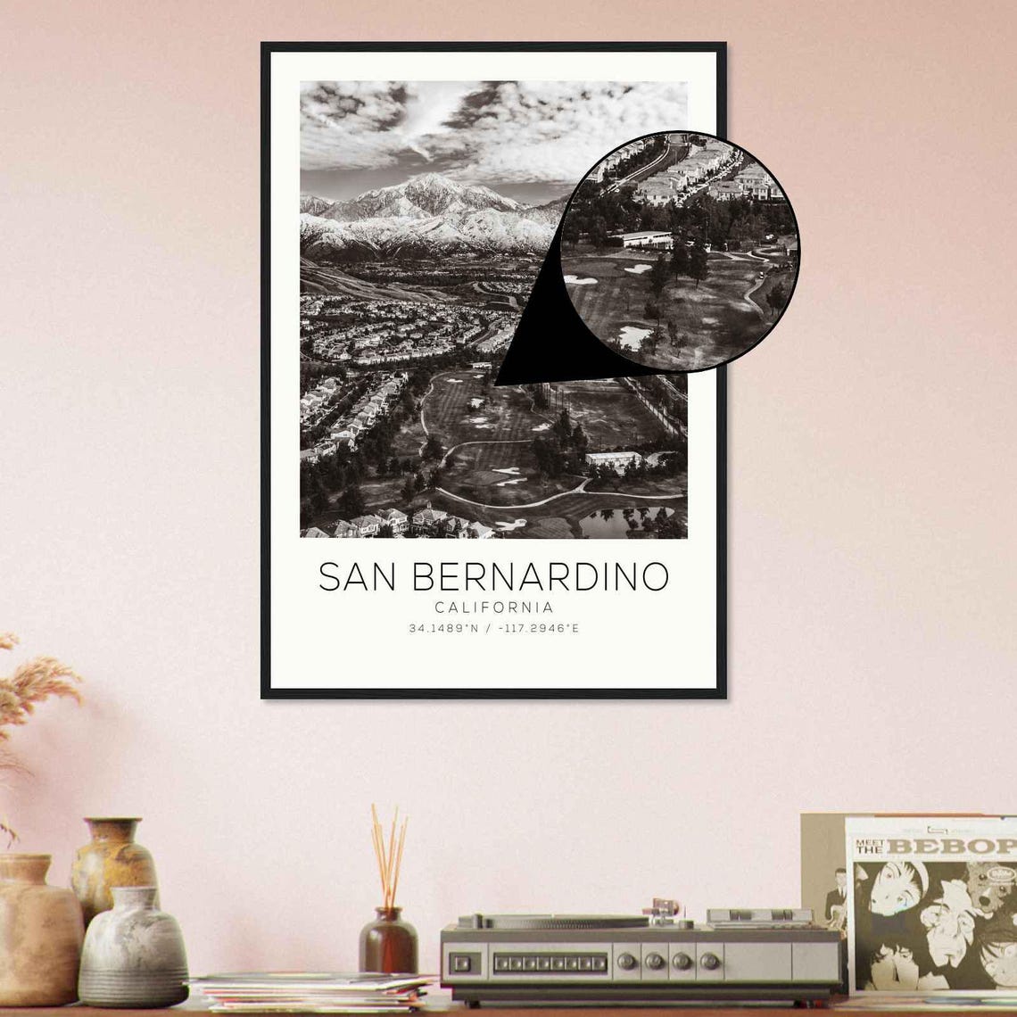 San Bernardino California Photo Travel Poster San Bernardino Travel Print Minimalist Travel Print Ds2 - Image 4
