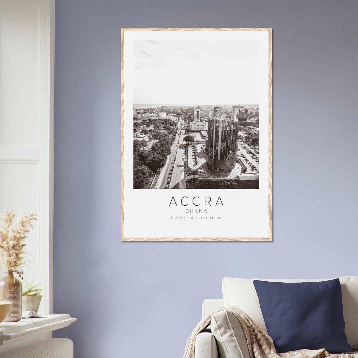 Accra Ghana Minimalist Travel Poster Print - Image 2