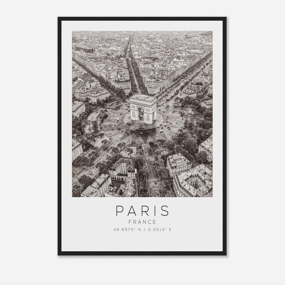Paris France Minimalist Travel Poster, Travel Print