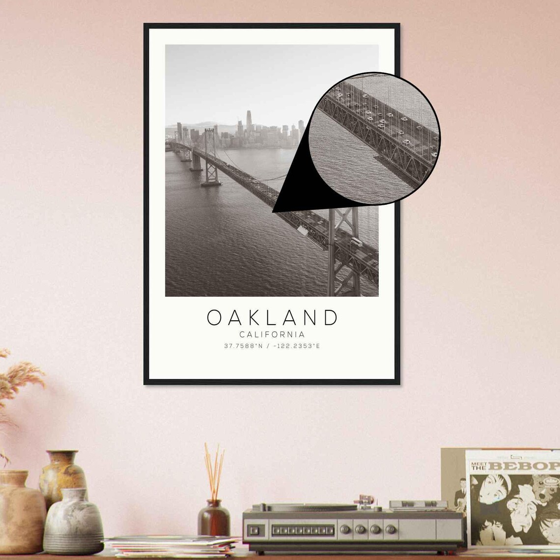 Oakland California Photo Travel Poster Oakland Travel Print Minimalist Travel Print Ds3 - Image 4