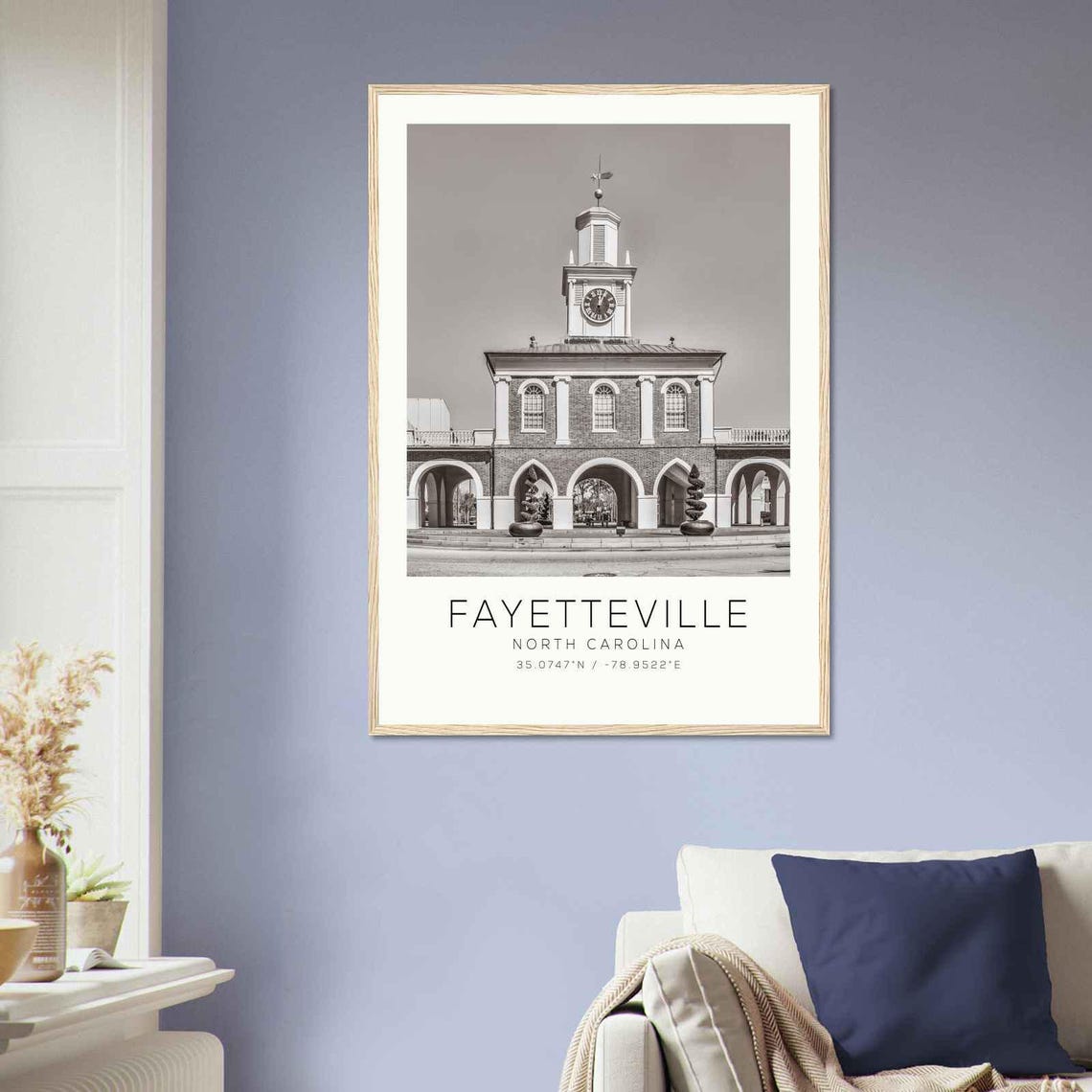 Fayetteville North Carolina Photo Travel Poster Fayetteville Travel Print Minimalist Travel Print Ds3 - Image 2