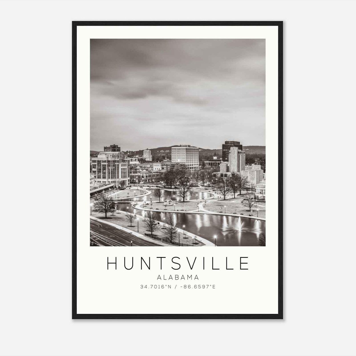 Huntsville Alabama Minimalist Travel Poster