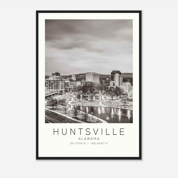 Huntsville Alabama Minimalist Travel Poster