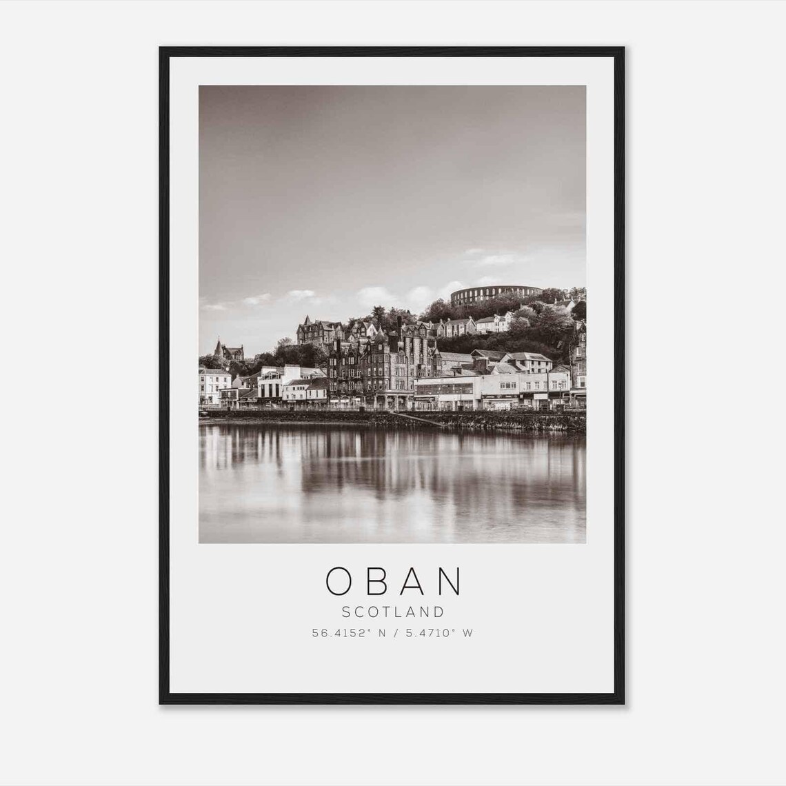 Oban Scotland Minimalist Travel Poster Print