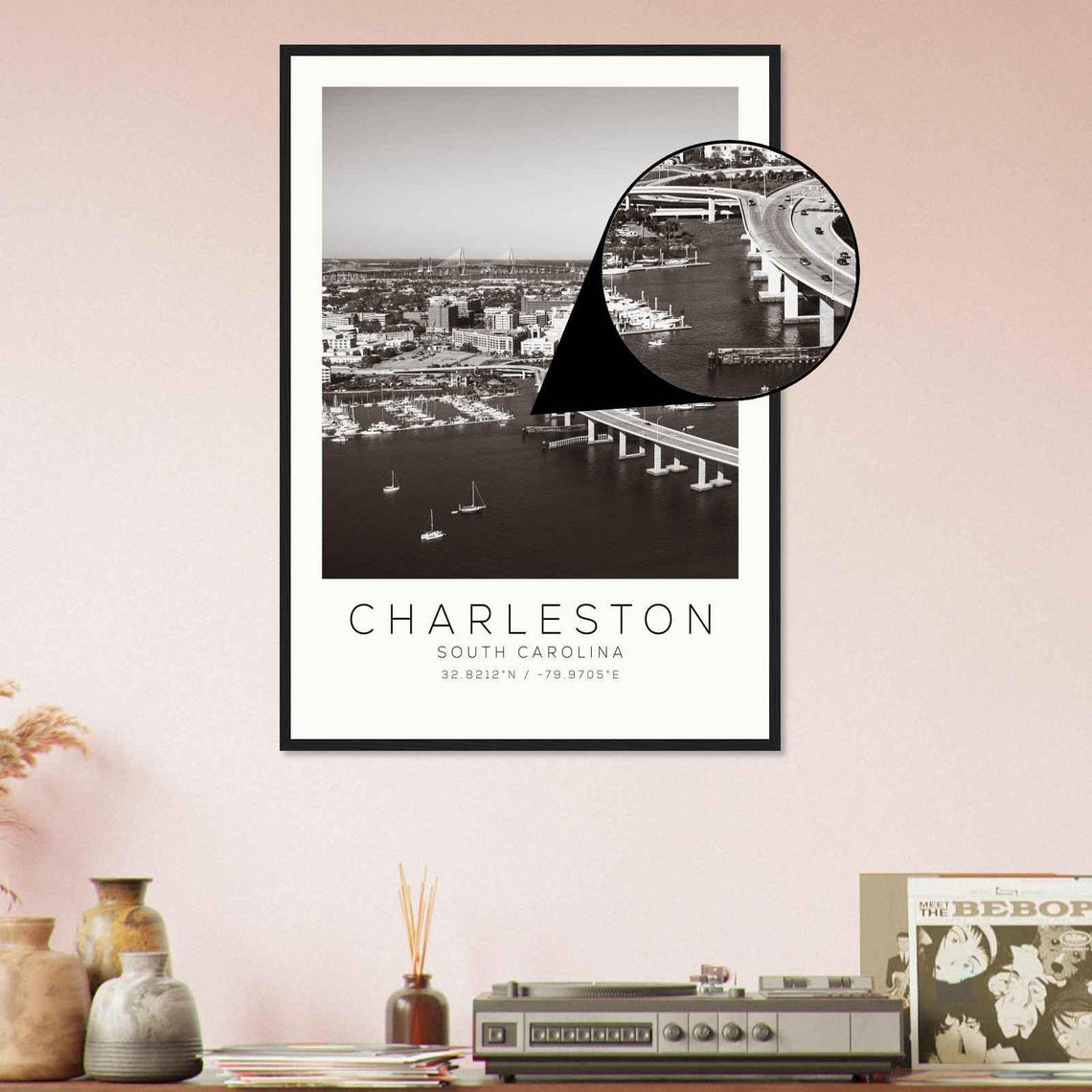 Charleston South Carolina Ds2 Photo Travel Poster Charleston South Carolina Travel Print Minimalist Travel Print - Image 4