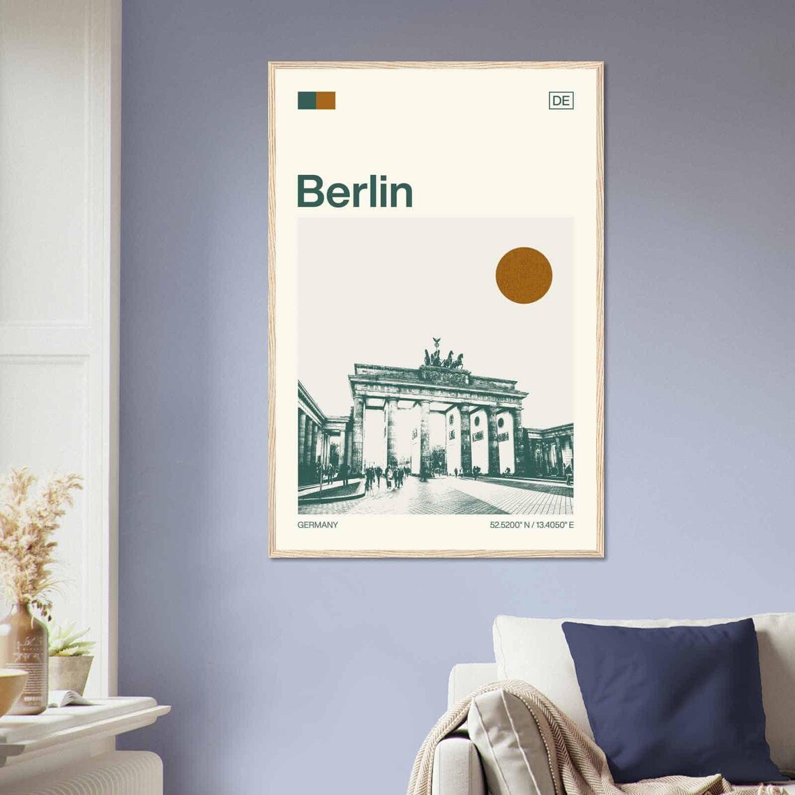 Berlin Germany Minimalist Monochrome Travel Poster - Image 2