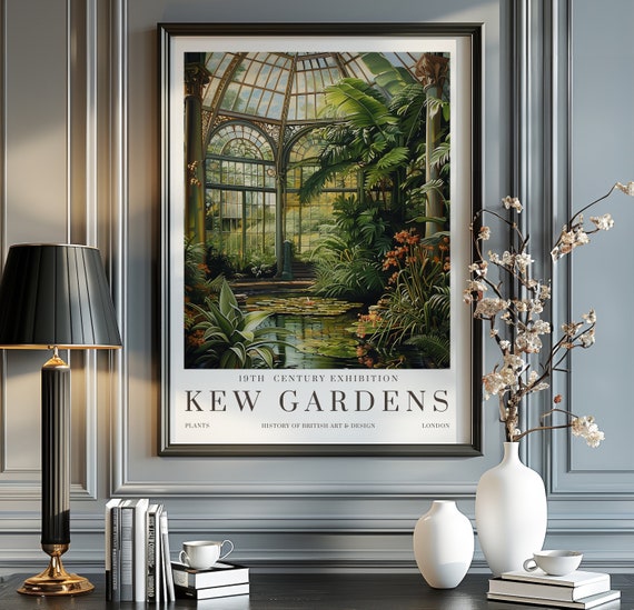 William Morris Floral Kew Gardens Poster Print