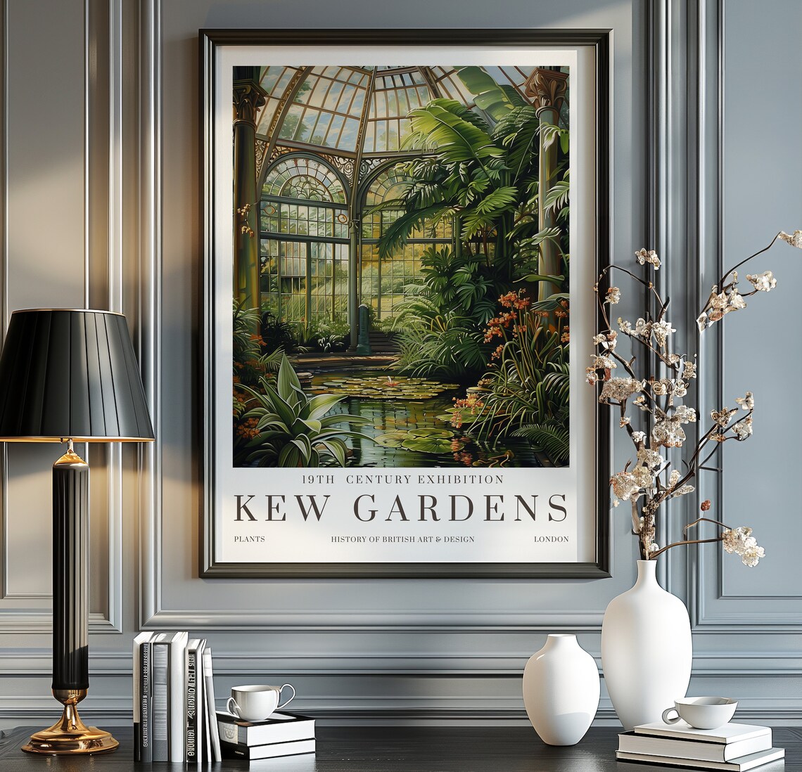 William Morris Floral Kew Gardens Poster Print
