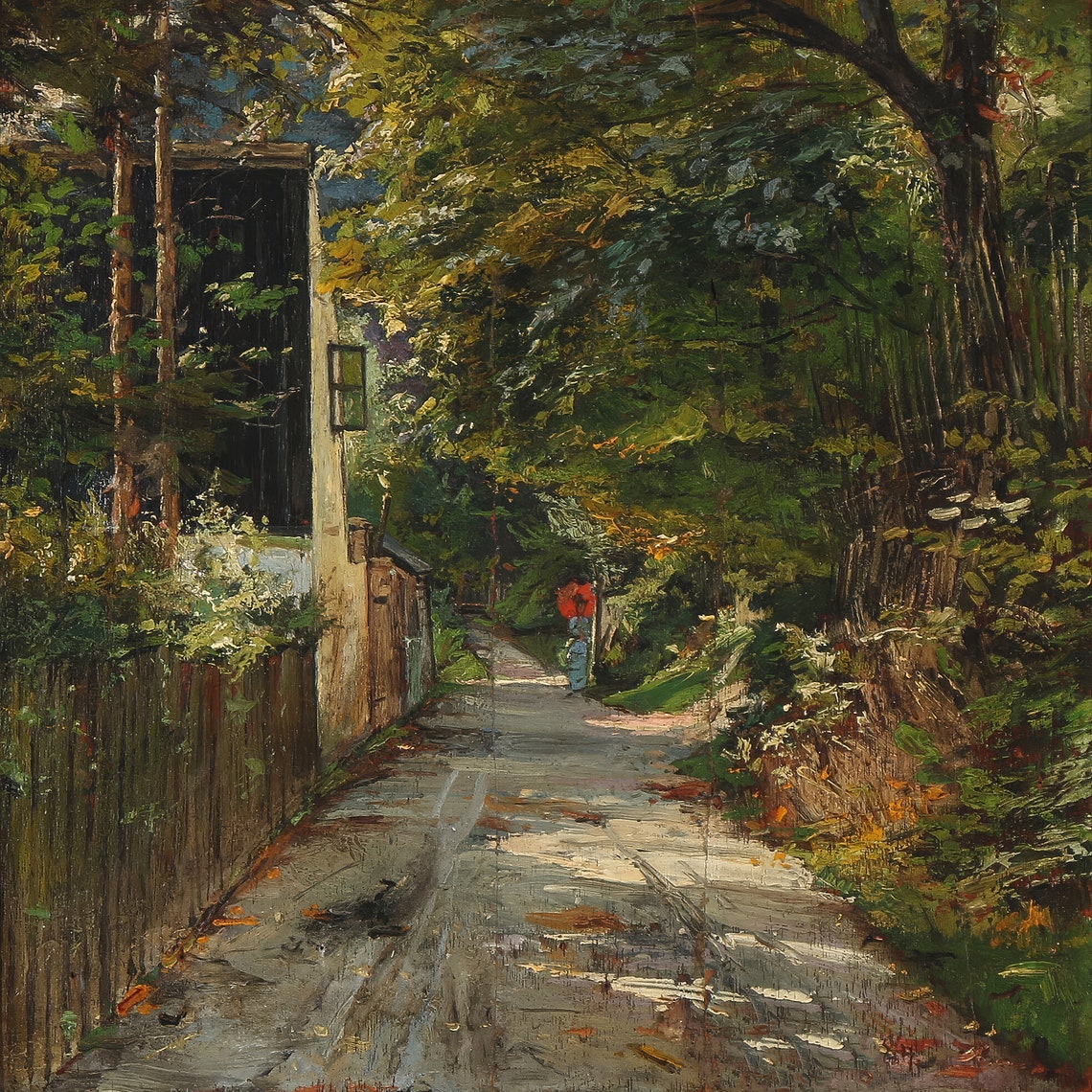 Vintage Antique Landscape Art Oil On Country Scenery Wall Art Vintage Artwork Above Bed Painting Nature Art Nina Derosier Art - Image 3