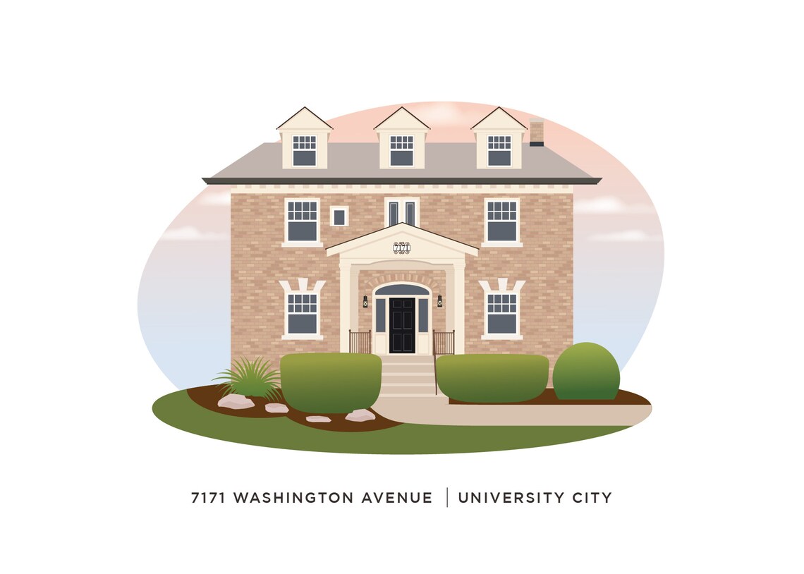 Custom House Portrait, Housewarming Gift