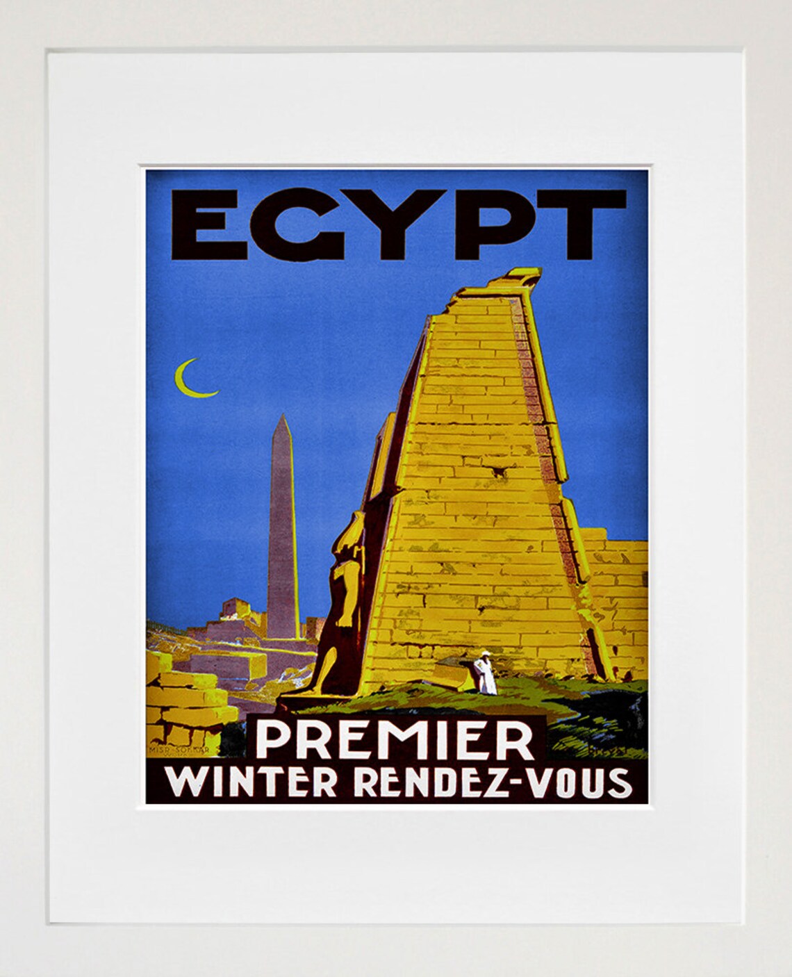 Egypt Travel Poster, Egyptian Art Print Home Decor - Image 2