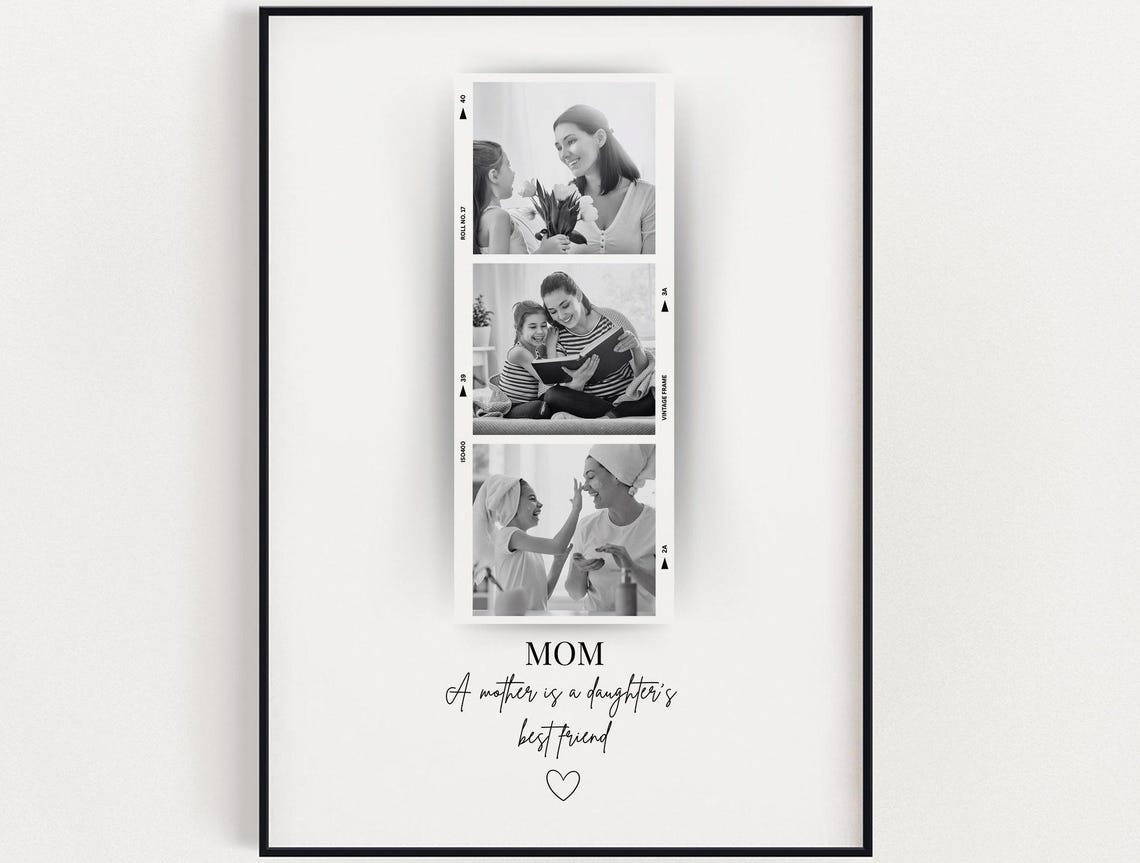 Personalised Mom Photo Print Wall Art Gift Custom With Mothers Day
