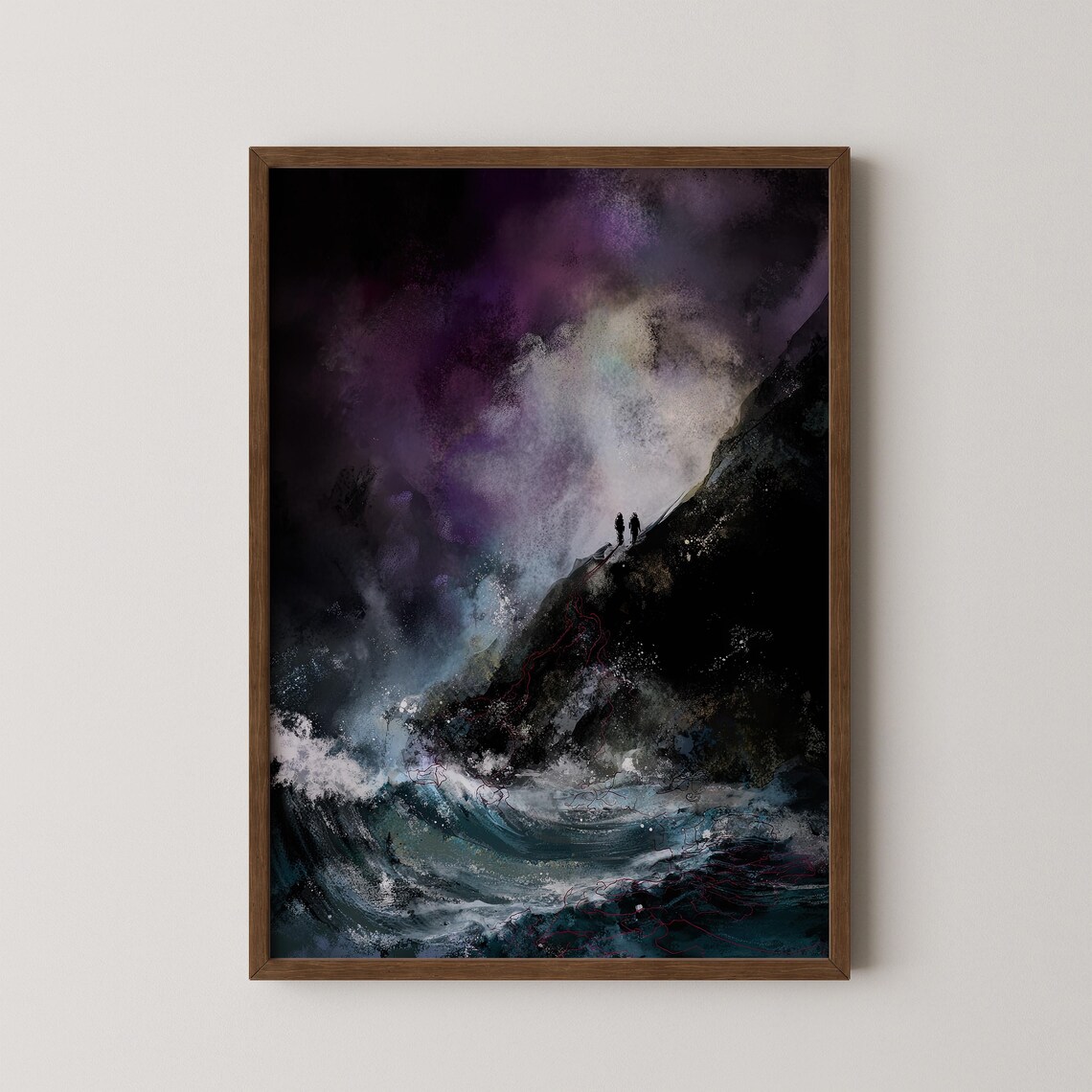 Crimson Tide Hannigram Abstract Landscape Poster
