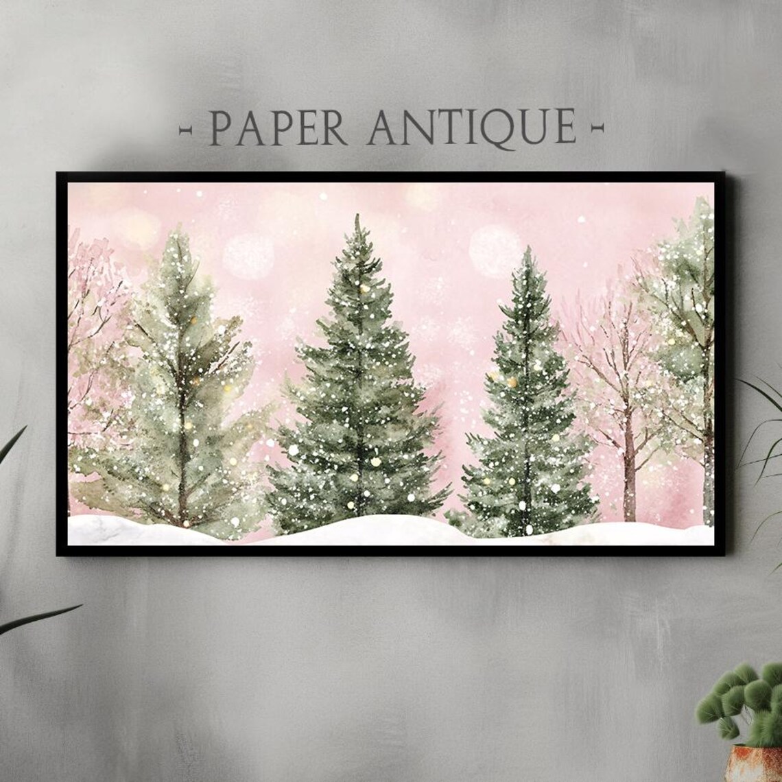 Whimsical Winter Forest, Rustic Holiday Decor