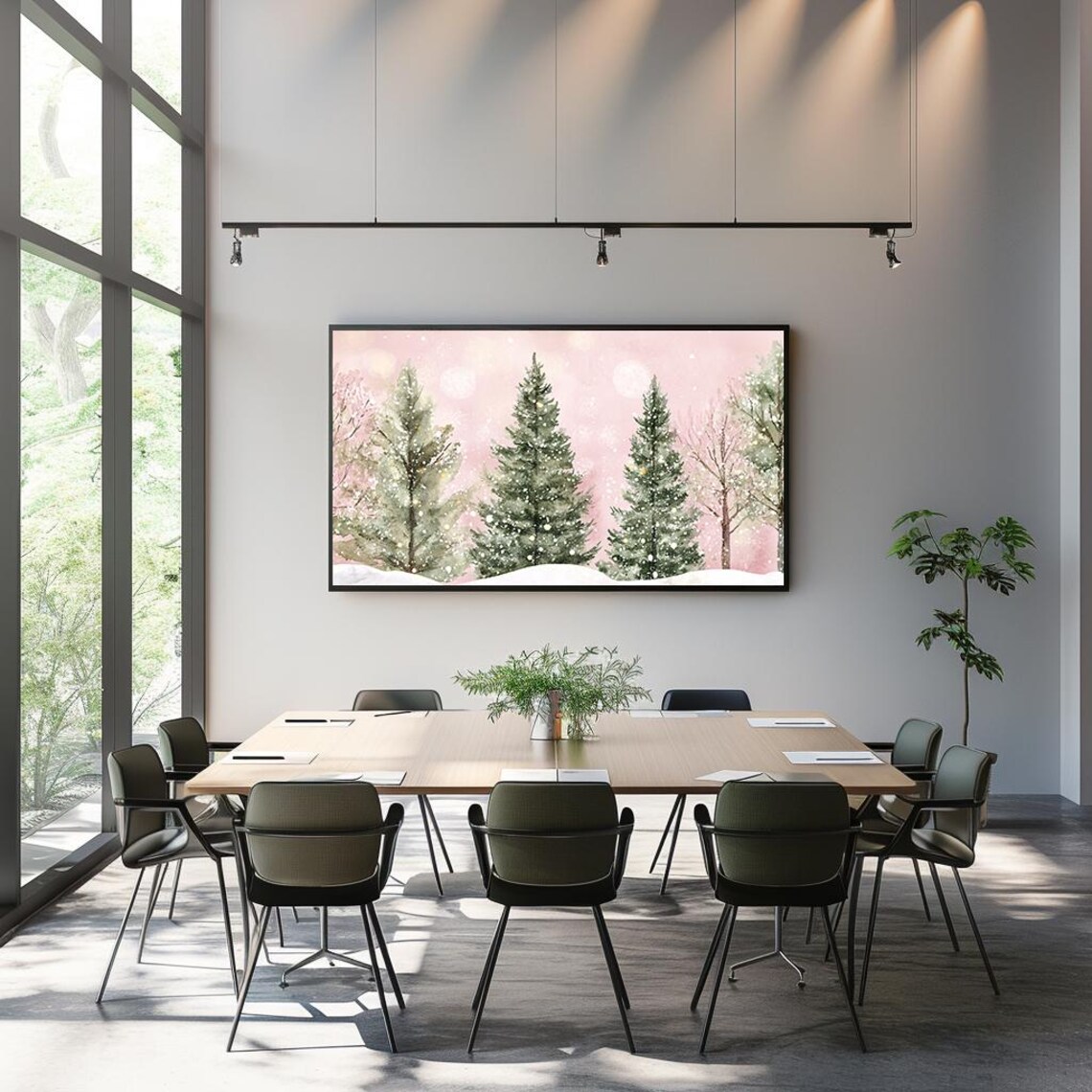 Whimsical Winter Forest, Rustic Holiday Decor - Image 3