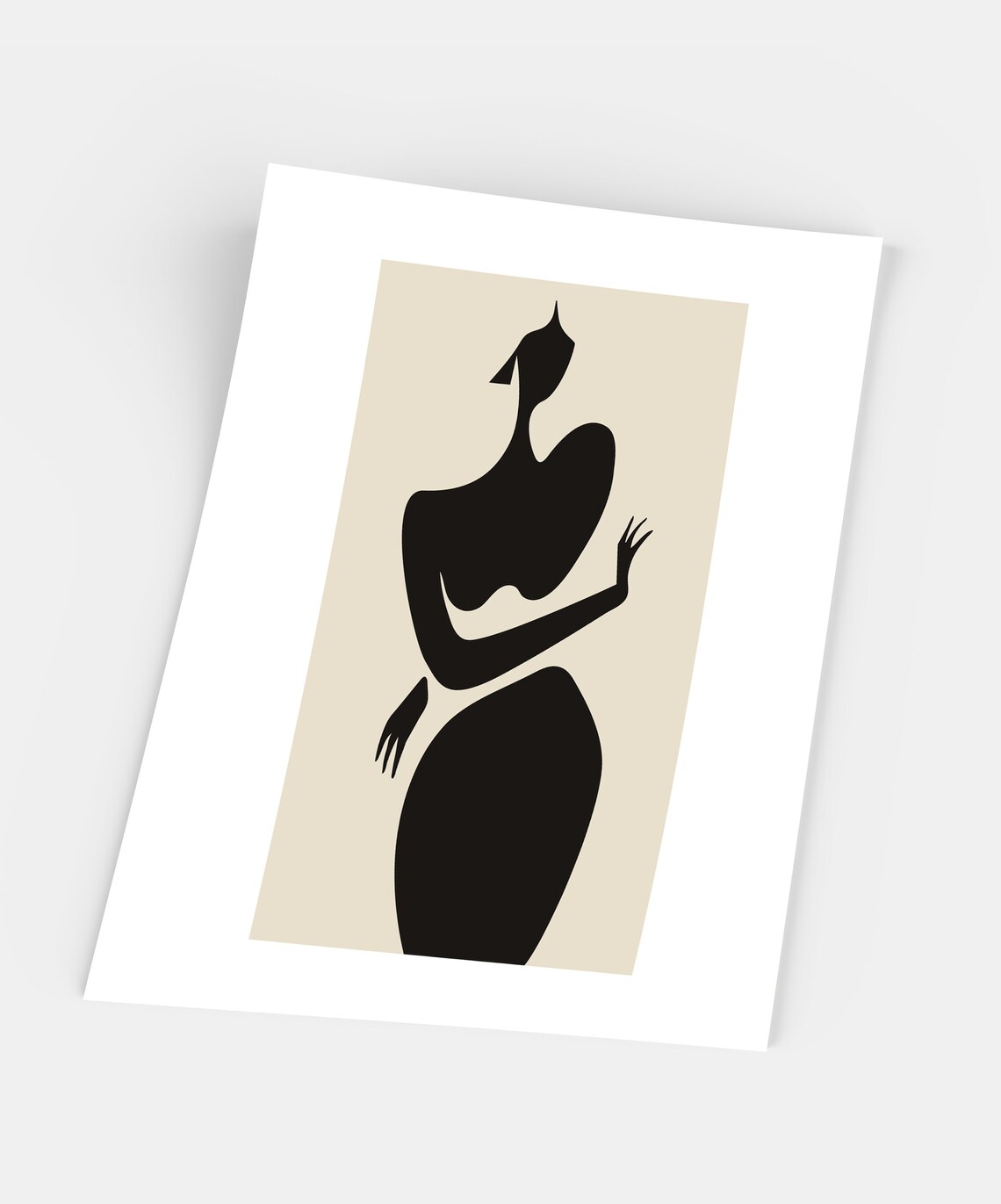 Bastien Bouta Femme Debout Minimalist Art Print - Image 3