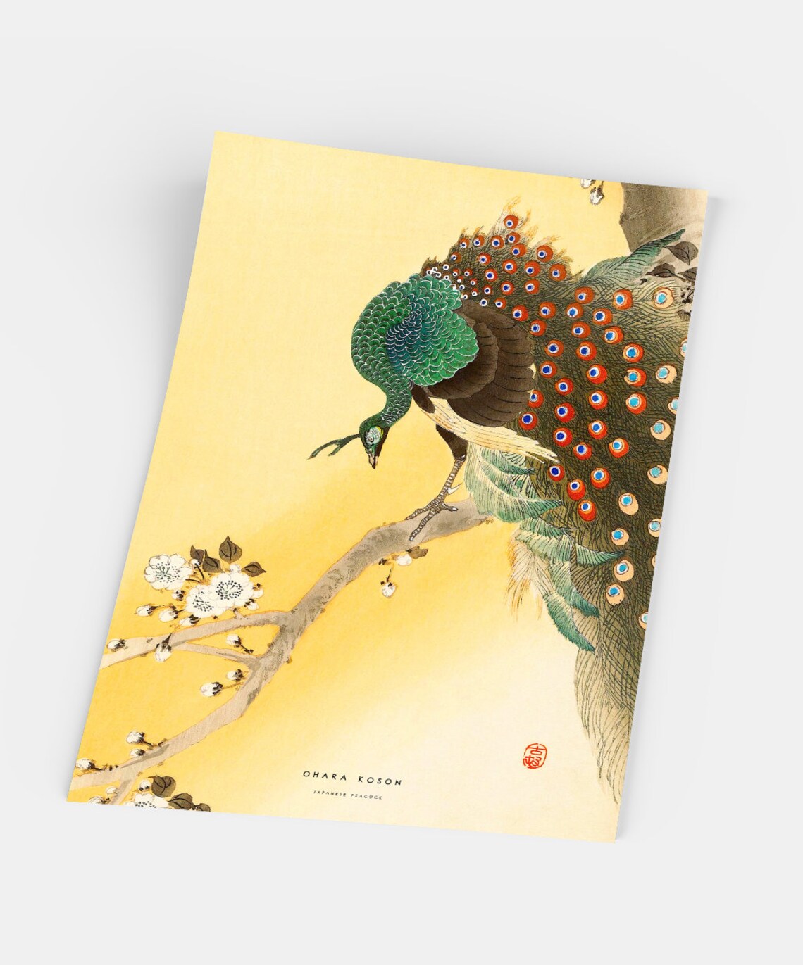 Japanese Peacock Poster, Ohara Koson Nature Art Print - Image 5