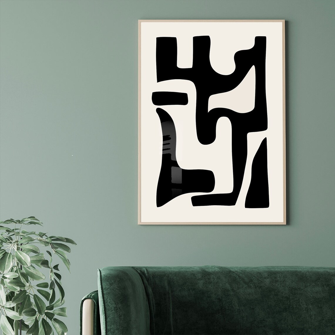 Minimalist Abstract Art Print, Modern Wall Decor - Image 3