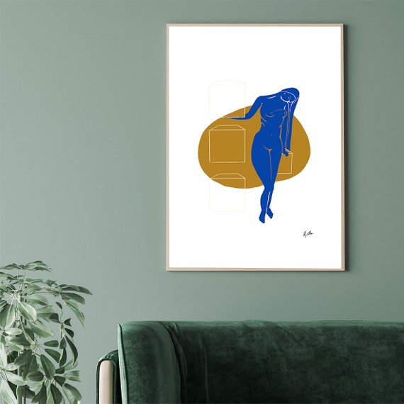Nude Poster Matisse Inspired By Michelle Macnamara Impressionism Fine Art Print On Museum Quality Paper