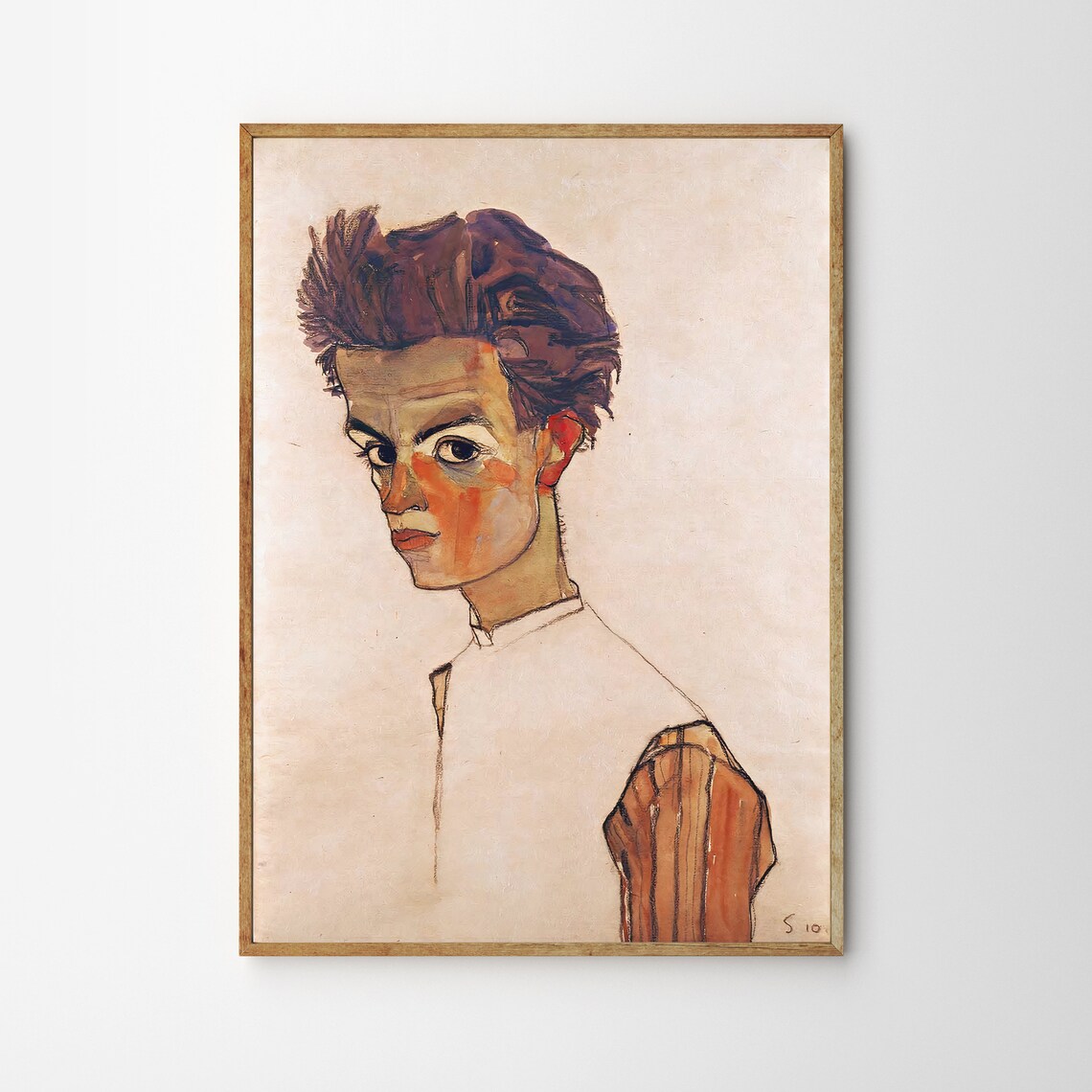 Egon Schiele Portrait Exhibition Poster, Art Print - Image 4