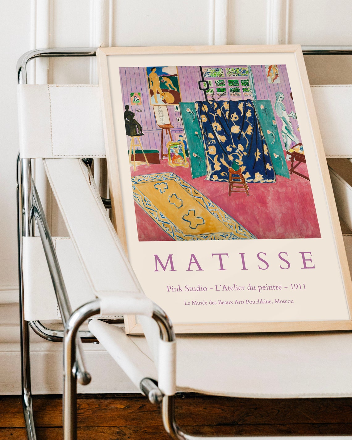 Henri Matisse Pink Studio 1911 Exhibition Poster with Interior Art - Image 2