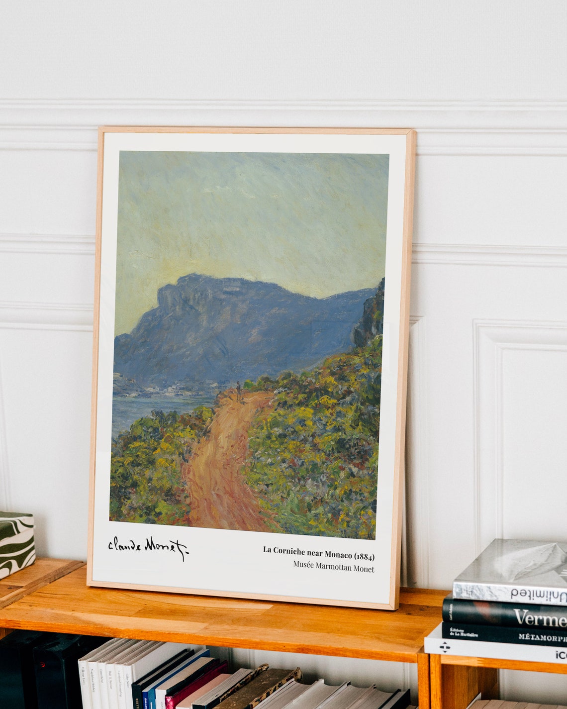 Claude Monet La Corniche near Monaco 1884 Coastal Path Poster - Image 3