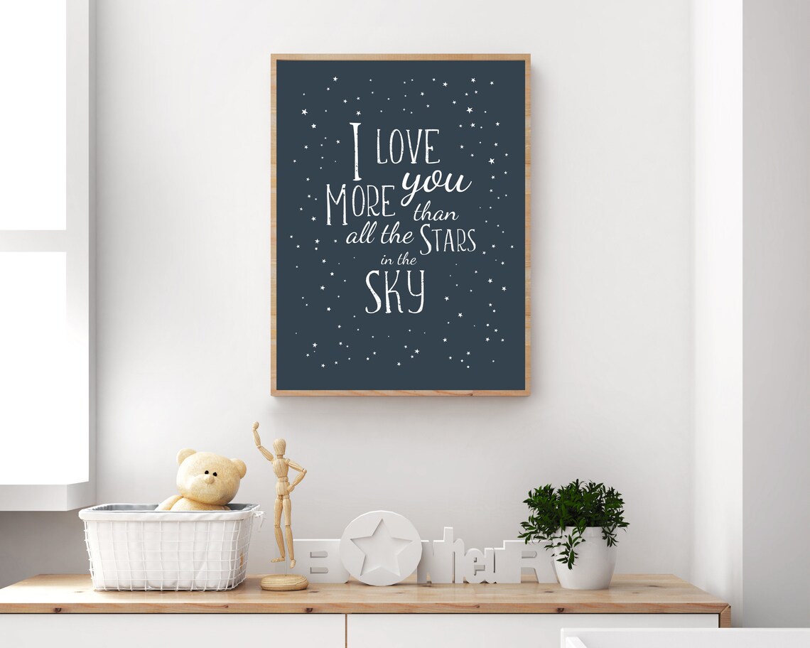 Space Nursery Art Print, Outer Space Nursery Decor - Image 4