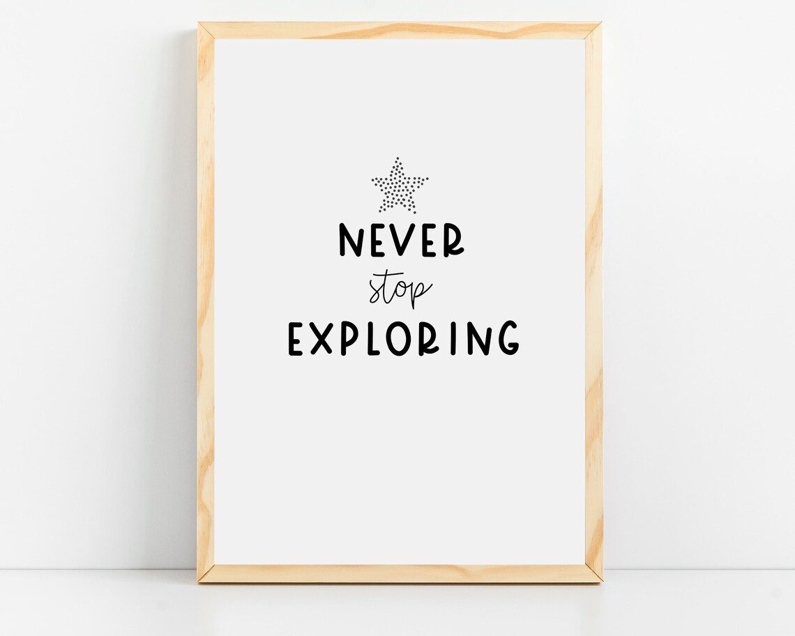 Space Themed Alphabet Poster, Boys Nursery Art